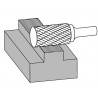 Pilnik obrotowy nazywany też rotacyjnym służy do pracy w metalach