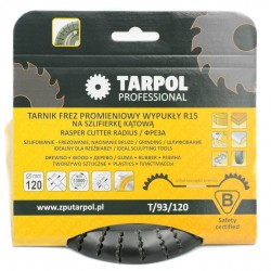 Tarnik frez na szlifierkę zaokrąglony 120mm gruby ząb T93
