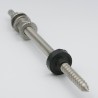 Stalowy nierdzewny wkręt dwugwintowy / szpilka z podwójnym gwintem