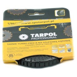 Frez tarnikowy na szlifierkę 120x12 T86 drobny ząb Frez do szlifowania drewna wpuszczany