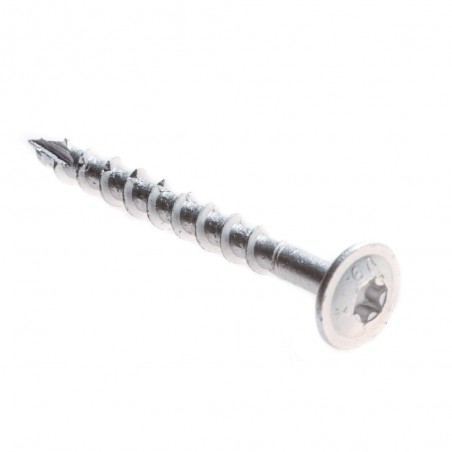 Wkręt do drewna z utwardzanej stali z powłoką antykorozyjną