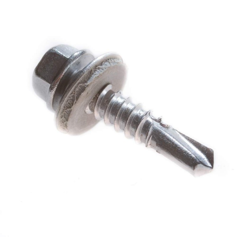 Nierdzewny blachowkręt z długim wiertłem 5,5x32mm