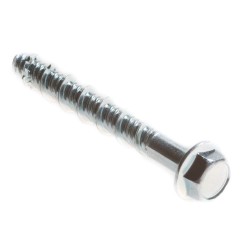 Wkręt do betonu z łbem sześciokątnym z kołnierzem ocynkowana