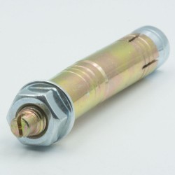 Kotwa tulejowa o podwójnej strefie rozporu