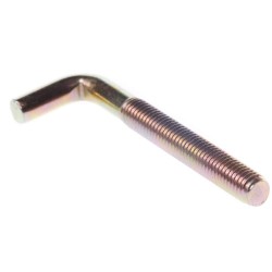 Hak metryczny z prętem zakończonym wygięciem w kształcie litery L