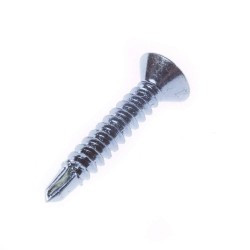 Wkręt samowiercący z łbem stożkowym do metalu, blach i stolarki pcv