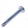 Wkręt samowiercący z łbem walcowym do metalu, blach i stolarki pcv