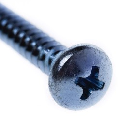 Wkręt samowiercący z łbem walcowym do metalu, blach i stolarki pcv