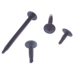 Wkręt samowiercący z łbem płaskim do metalu, blach i stolarki pcv