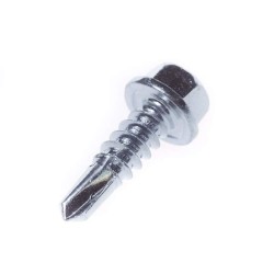 Wkręt do konstrukcji stalowych i blach z łbem sześciokątnym i wiertłem