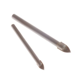 Wiertło do szkła i ceramiki z płytką widiową o mocnej i ostrej budowie