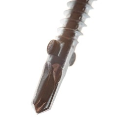 Wkręt ze skrzydełkami do mocowania drewnianych sztachet do płotu