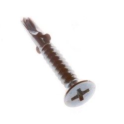 Wkręt ze skrzydełkami do mocowania drewnianych sztachet do płotu