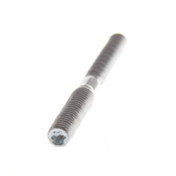 Stalowy wkręt dwugwintowy / szpilka z podwójnym gwintem