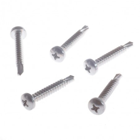 Wkręt A2 do obróbek blacharskich z łbem soczewkowym samowiercący