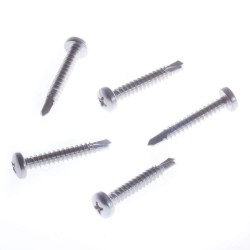 Wkręt A2 do obróbek blacharskich z łbem soczewkowym samowiercący