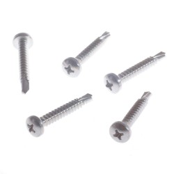 Wkręt A2 do obróbek blacharskich z łbem soczewkowym samowiercący