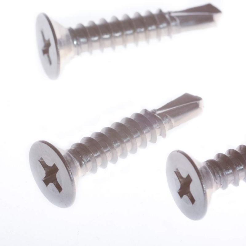 Blachowkręt A2 3,9x19 łeb stożkowy samowiert DIN 7504O 1000szt