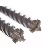 Wiertła sds do twardego betonu zbrojonego, poczwórna widia krzyżowa X